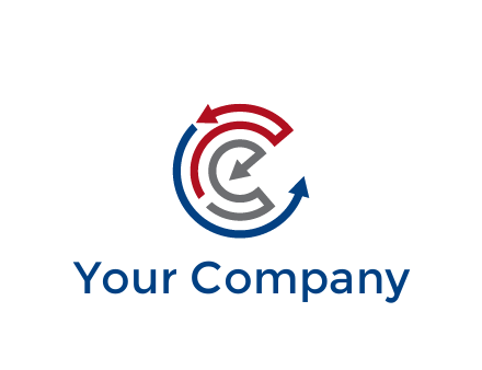maze pattern arrows communication logo