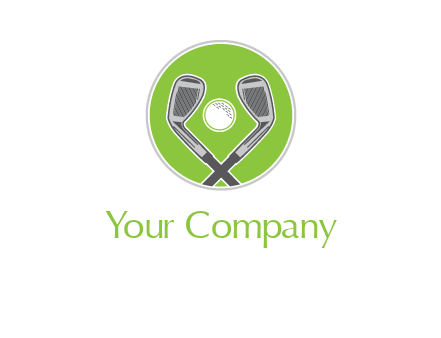 ice hockey clubs and ball in circle sports logo