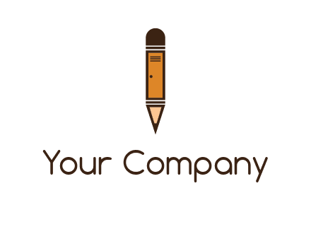 door merged with pencil logo