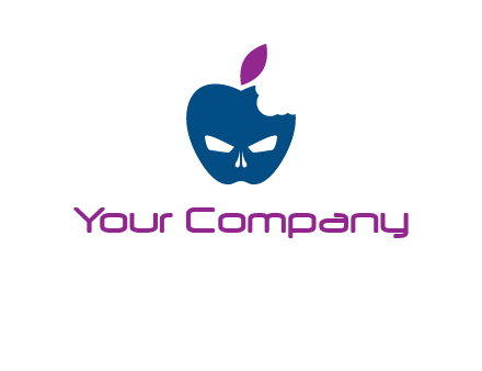 games logo with mask in apple