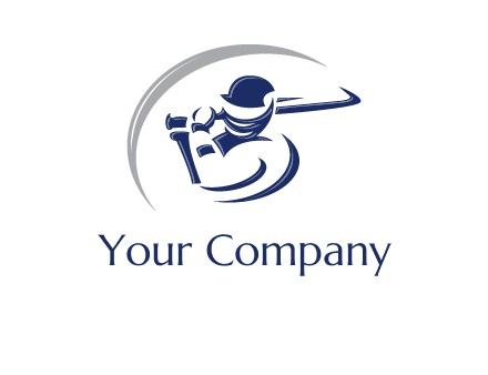 cricket batsman sports logo